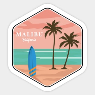 Malibu California Sticker